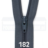 Broekrits | nylon spiraal | 18 cm | YKK | 182 donker grijs Rits RITS - BROEK - SPIRAAL - 4.5 - 18CM - 182 - DGRIJS